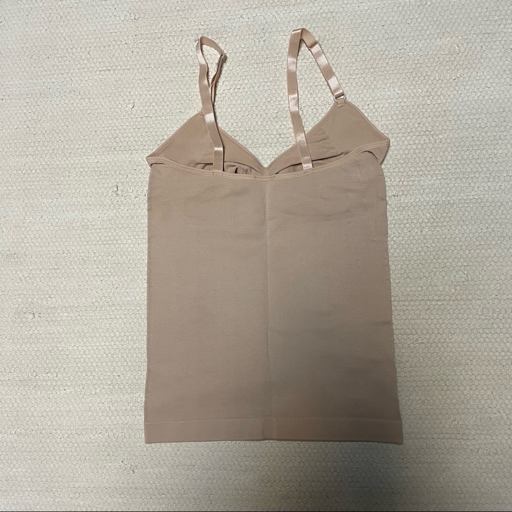 NWOT Shaping Toning Camisole Shape Wear Beige One Size Adjustable Straps - Picture 2 of 5